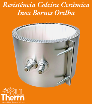 Coleira Porcelana bornes orelha